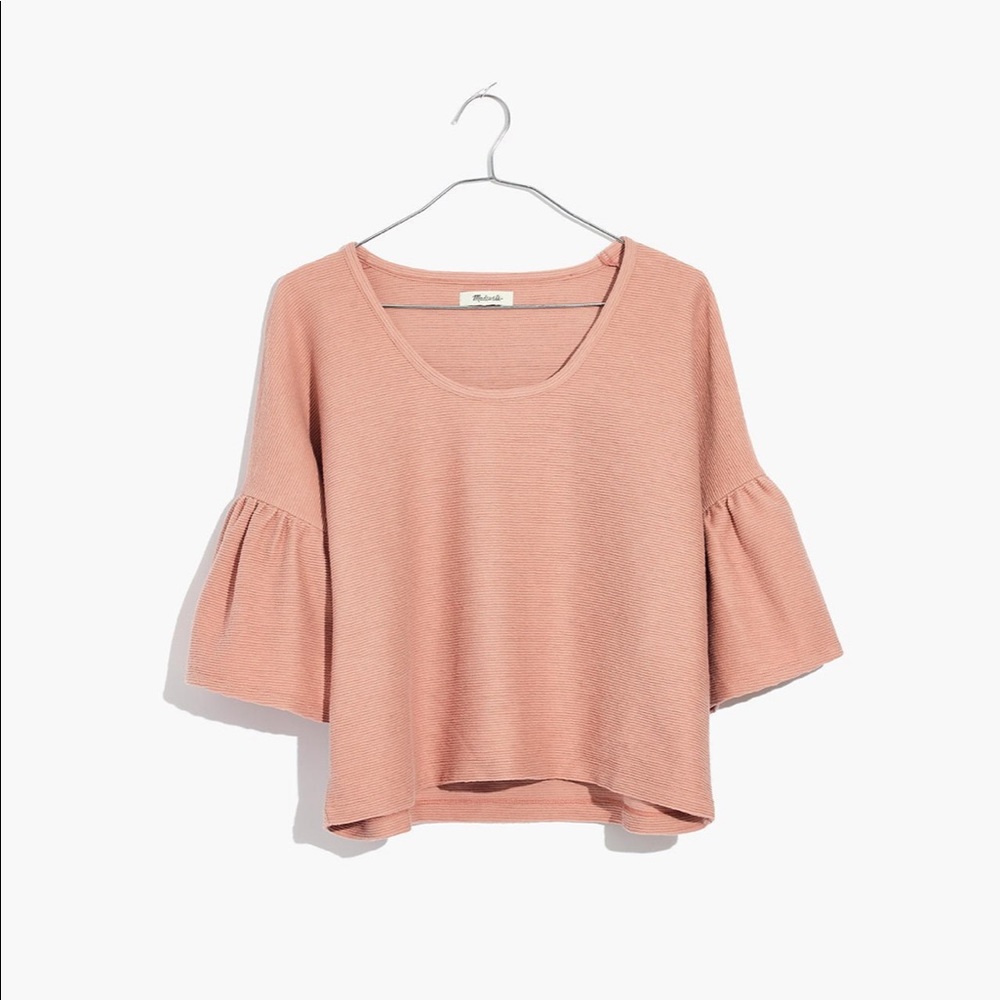SOLD OUT Texture & Thread Gathered-Sleeve Top